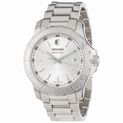 Movado Series 800 Chronograph 2600116 Silver Dial Stainless Steel Mens Watch