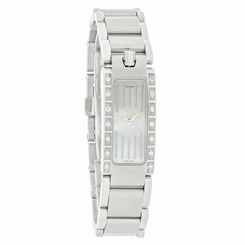 Movado Elliptica Diamond Ladies MOP Rectangular Swiss Quartz Watch 0604865