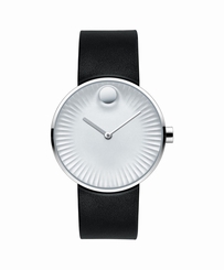 Movado Edge 3680001 Silver Toned Aluminum Dial Mens Watch