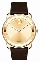 Movado 'Bold' Crystal Accent Leather Strap Watch, 42mm 5153509