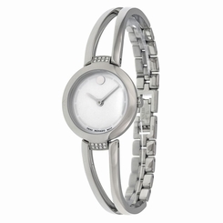 Movado 0606813 Womens Mop Dial Analog Quartz Watch with Stainless Steel Strap