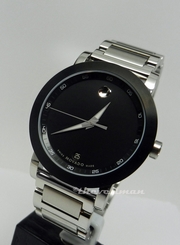 Men's Authentic Swiss Movado 42mm Museum Sport 0606604 Black PVD Stainless Watch
