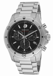 Movado Series 800 Mens Black Dial Swiss Quartz Chronograph Watch 2600076