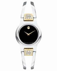 JUST IN! Movado Women's Swiss Amorosa Diamond Stainless Steel Watch 775924216201