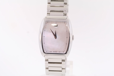 Ladies Movado 0606547 CONCERTO Stainless Steel Mother of Pearl Dial Watch
