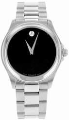 Movado Junior Sport 0605746 Black Dial Stainless Steel Men's Watch