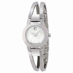 Movado 0606538 Womens Mop Dial Analog Quartz Watch with Stainless Steel Strap