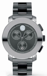 Movado 3600143 New Bold Chronograph Grey Ion-Plated Stainless Steel Case Watch