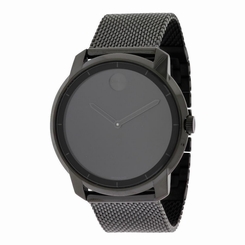 Movado Bold Men's & Women's 44mm Black Steel Bracelet & Case Watch 3600261