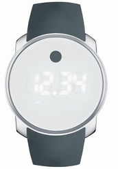 Movado Unisex Swiss Digital Touch-Screen Bold Slate Gray Strap Watch 3600253