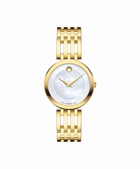 MOVADO Esperanza Yellow Gold PVD Stainless Steel Women`s Watch - 0607054
