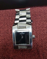 Women's Authentic Swiss Movado 0604424 Eliro Manchette Wrist Watch With Boxes
