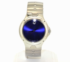 Fake AAA Movado Men's LUNO SPORTS Navy Blue Dial Stainless Swiss Quartz Watch Watch