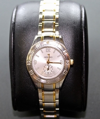 Authentic MOVADO Two Tone 18K & Stainless Steel 81 E9 1860 Ladies Watch