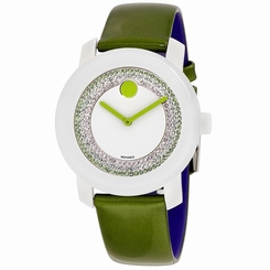MOVADO WOMEN'S BOLD 36MM LEATHER BAND STEEL CASE SWISS QUARTZ WATCH 3600316