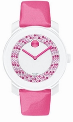 Movado Bold 36mm Steel/Leather Quartz Women's Watch 3600319