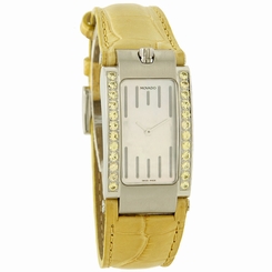 Movado Elliptica Ladies Yellow Gemstones Stainless Steel Watch 0604903