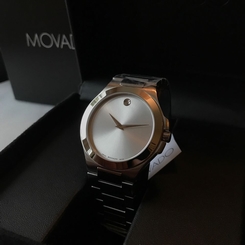 Movado Classic Executive Round Stainless Steel Men's Watch 0606165