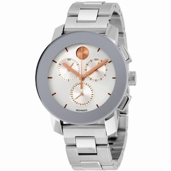 MOVADO UNISEX STEEL BRACELET & CASE SWISS QUARTZ CHRONOGRAPH WATCH 3600356