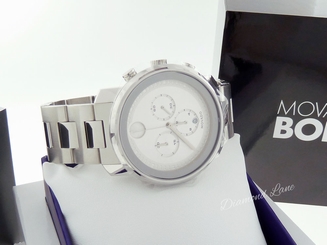 NEW Movado Large BOLD Chronograph Bracelet Swiss Quartz Men's Watch 3600276