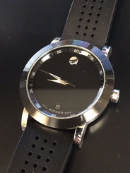 Men Authentic Swiss Made Movado 0606507 Museum Sport 42mm PVD Bezel Watch