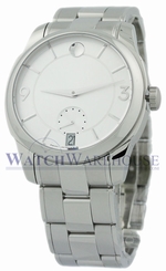 Movado LX 0606627 42mm Silver Dial Stainless Steel Men's Watch
