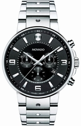 Movado 0606759 Men's SE Pilot Swiss Quartz Chronograph Dial Black Arabic Index