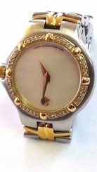 MOVADO Diamond GOLD PLATED WATCH 1/3ct DIAMONDS 85.A1.827.2S -Discounted!!!!!