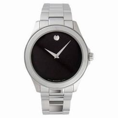 Movado Men's 38.5mm Silver Steel Bracelet & Case Sapphire Glass Watch 605746