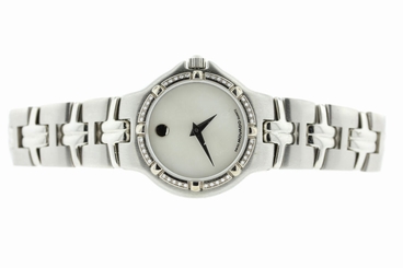 MOVADO 92.A1.827.2 STAINLESS STEEL DIAMOND BEZEL LADIES WRIST WATCH