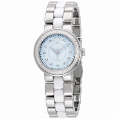 Movado Cerena Silver Dial Stainless Steel Ladies Watch 0606931