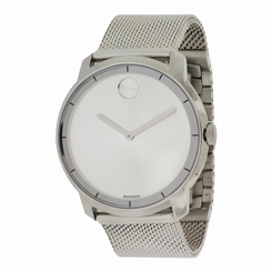 Movado Men's & Women's 43mm Silver Steel Bracelet & Case Quartz Watch 3600260