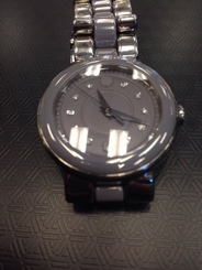 Movado Cerena Lilac Dial Lilac Ceramic and Stainless Steel Ladies Watch 0606554