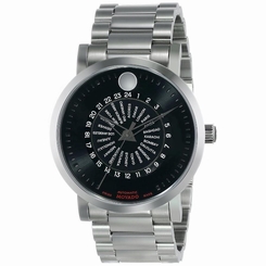 Movado Red Label Men's 42mm Automatic Silver Steel Bracelet & Case Watch 0606698