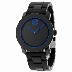 MOVADO BOLD UNISEX POLYURETHANE STEEL BAND & CASE SWISS QUARTZ WATCH 3600314