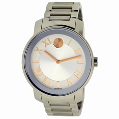 Movado Men's 39mm Silver Steel Bracelet & Case Synthetic Sapphire Watch 3600196