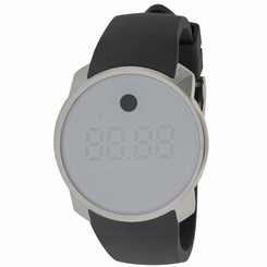 Movado Bold Men's & Women's 45.5mm Grey Rubber Sapphire Glass Watch 3600253