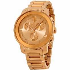 Movado Women's 40mm Chronograph Gold Steel Bracelet & Case Quartz Watch 3600210