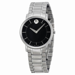 Movado Women's 30mm Silver Steel Bracelet & Case Mineral Glass Watch 0606690