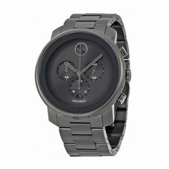 MOVADO MEN'S BLACK IP STEEL BRACELET & CASE SWISS QUARTZ WATCH 3600277