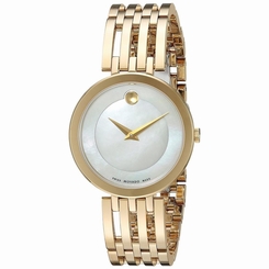 MOVADO WOMEN'S 28MM GOLD-TONE STEEL BRACELET & CASE QUARTZ WATCH 0607054