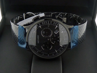 NEW Movado Circa Black PVD-finished Chronograph Quartz Men's Watch 0606804