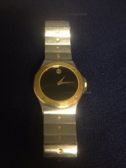 Movado, Classic, Handsome Two tone watch- Top Quality Mens Attention Getter