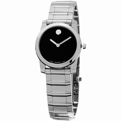 Movado Vizio Women's 25.5mm Silver Steel Bracelet & Case Sapphire Watch 0606681