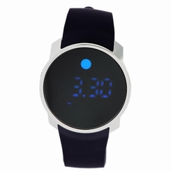 Movado Bold Men's & Women's 45mm Black Rubber Stainless Steel Case Watch 3600146