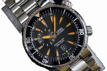Pre-Owned Oris Divers SS Black Dial Men's Automatic Wristwatch 743 7609 8454,MR