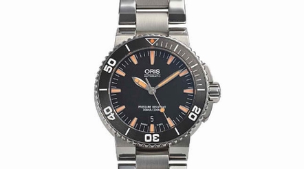 New ORIS Aquis Date 01 733 7653 4158-07 8 26 01PEB Black Dial AT Men's Watch, MD 845960065832