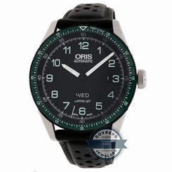 Oris Calobra LE 735 7706 4494 Auto 44mm Steel Mens Strap Watch Day Date