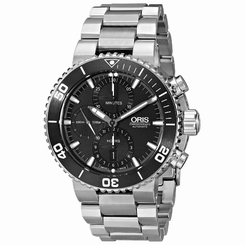 ORIS MEN'S 46MM TITANIUM BRACELET STEEL CASE AUTOMATIC WATCH 77476554154MB