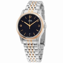 Oris Classic Black Dial Two-ToneStainless Steel Men's Watch 73375784334MB 5709868385636